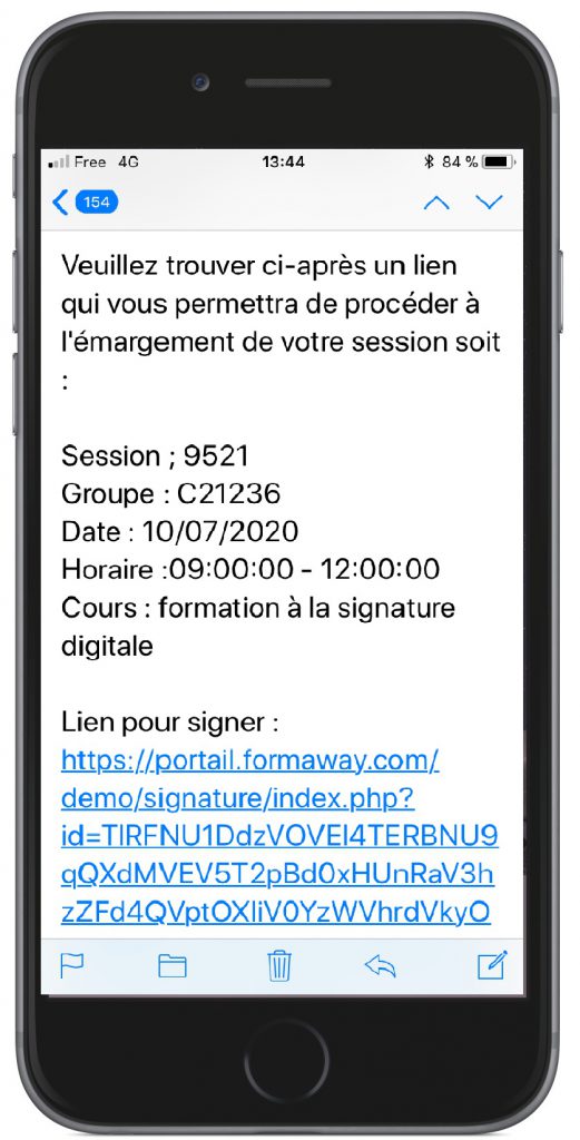 Formawaysign Smartphone-email